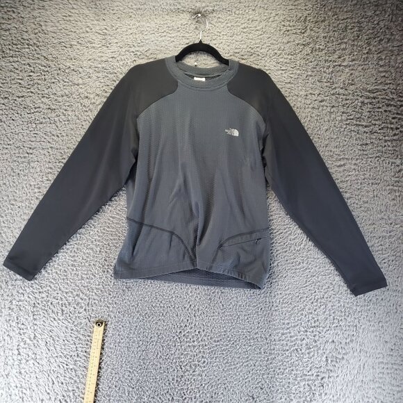 The North Face Mens Size Medium Gray Long Sleeve Pullover Polyester Stretch - Picture 1 of 11